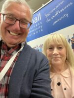 tom and linda at a networking event